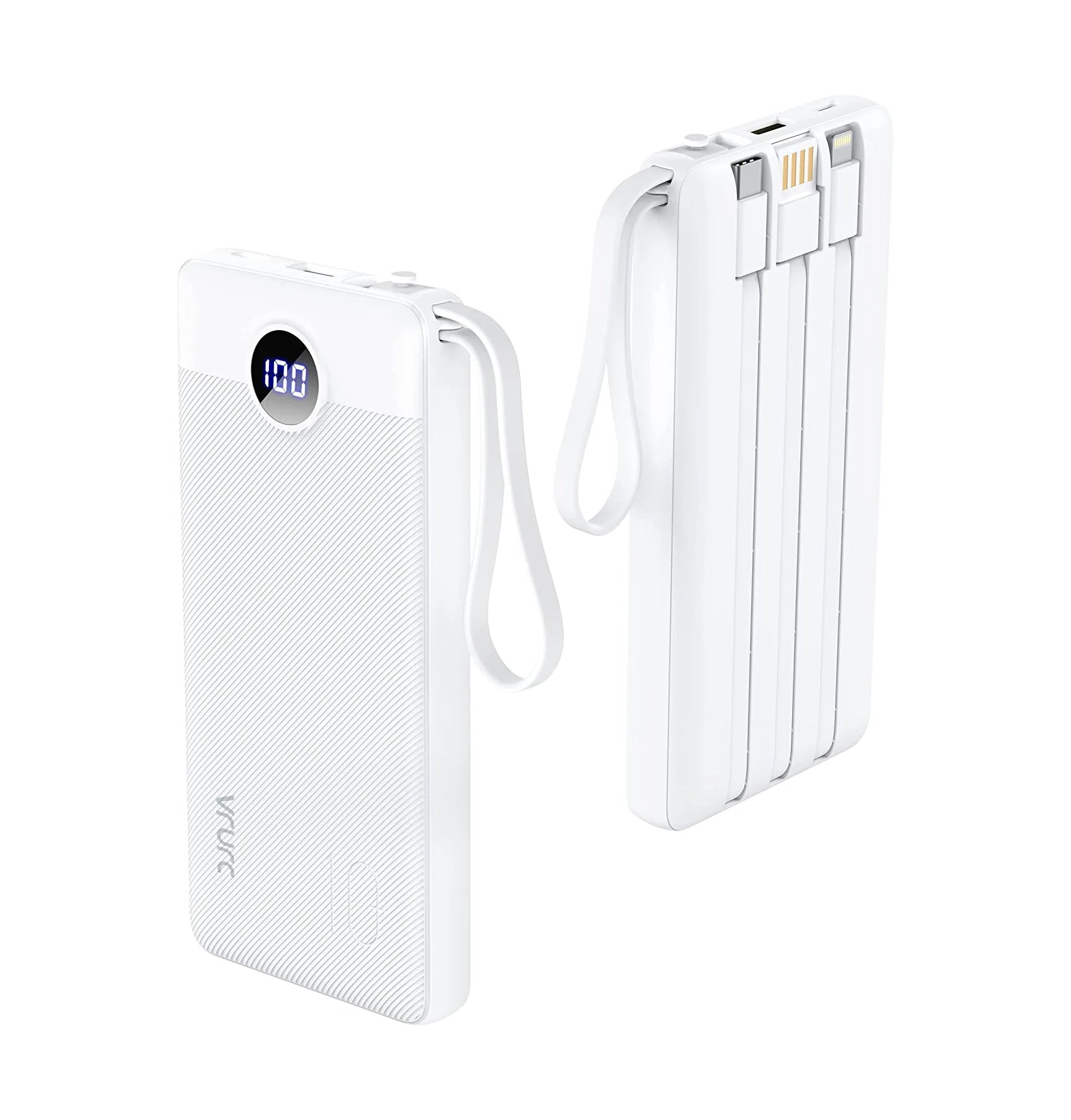 PowerBank Built in Cables Ultra Slim 10000mAh - La Tiendita de la Jose